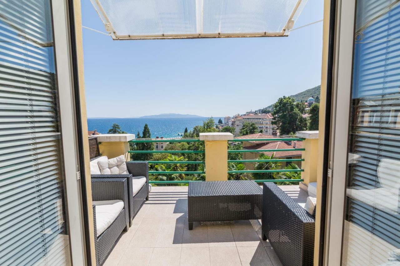 Penthouse Floor Or Floor Piano Nobile In An Austro Hungarian Villa Parking Wifi Away From Roads Green Nr Beach Opatija Zewnętrze zdjęcie